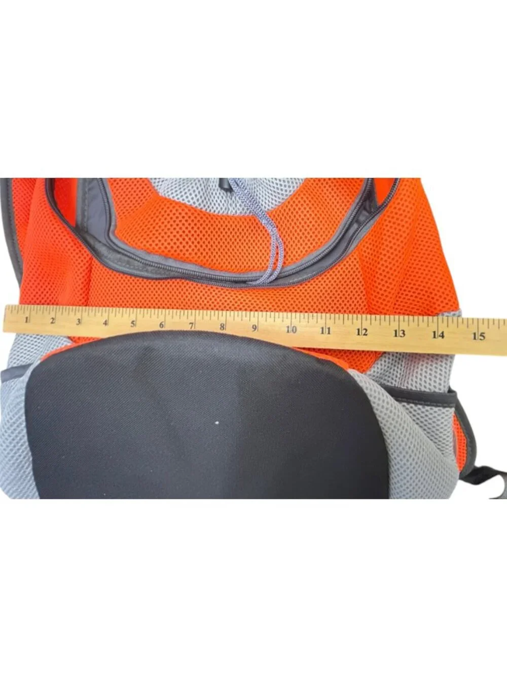 AGPet Pet Carrier Backpack Orange/Gray Mesh Size XL – Brand New With Tags
